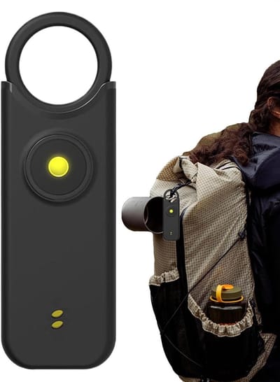 Persoonlijk alarm - Veiligheidssirene - Noodsituatie hulp - 135 dB geluid - 93 cm lengte - Zwart