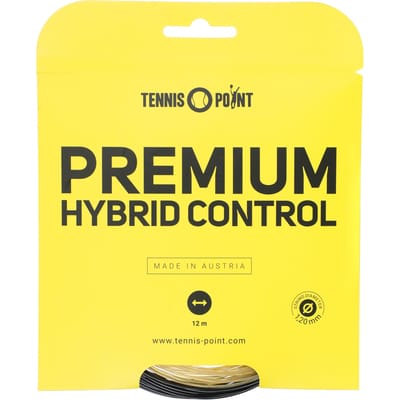 Tennis-Point Premium Hybrid Control Set Snaren-Natuurlijke Kleuren,Zwart