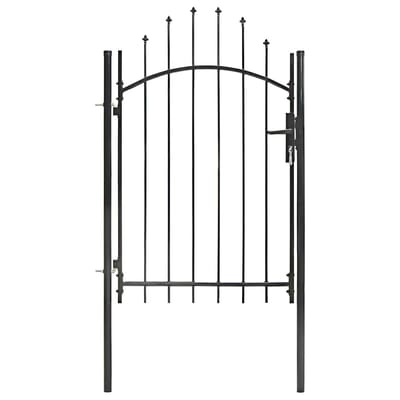 vidaXL - Tuinpoort - Woerden - staal - 1x1,5 - m - zwart