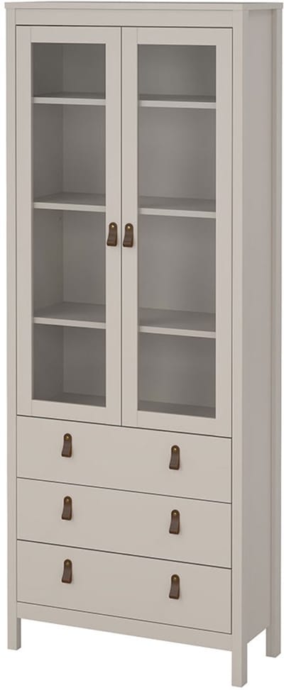 Madrid vitrinekast 2 deuren 3 lades cashmere.