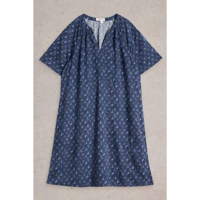 White Stuff Cora Shift Dress Blue Print Maat: 12 | Blousejurken Outlet | Dames | Blauw