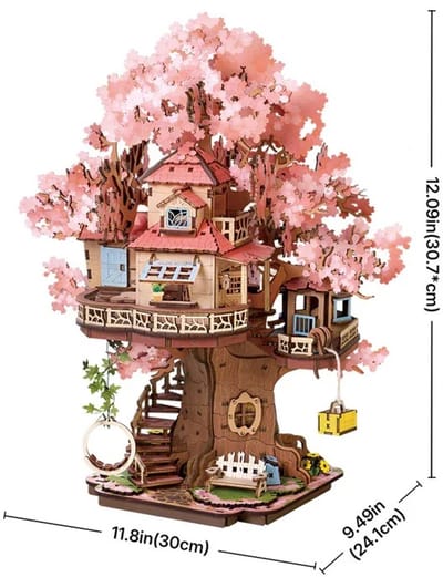 Trendique - Puzzel - Houten Puzzel - Puzzels - Volwassenen - Kinderen - Puzzel 3D - Koekoeksklok - Boomhut - Hout - Knutselset - Hobby