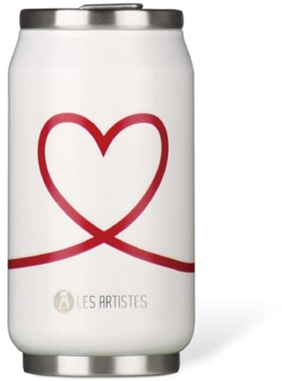 Les Artistes Paris Thermosbeker blik 280ml - met geïntegreerd rietje - Love - LP-A4281