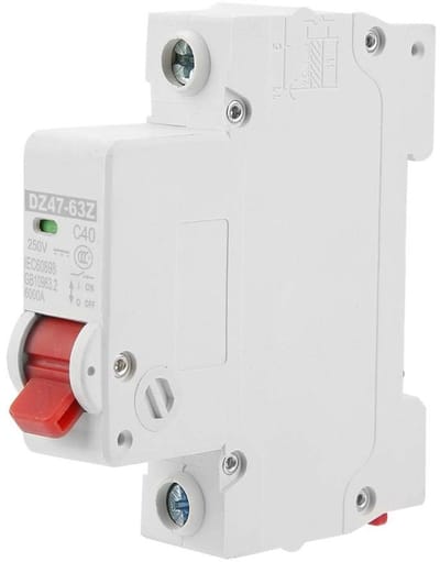 Jhubersproducts - Magnetische Circuitonderbreker - 1P 40A DC - Voor Zonne-energie Systemen - Betrouwbare Bescherming - Efficiënt en Veilig - Ideaal vo