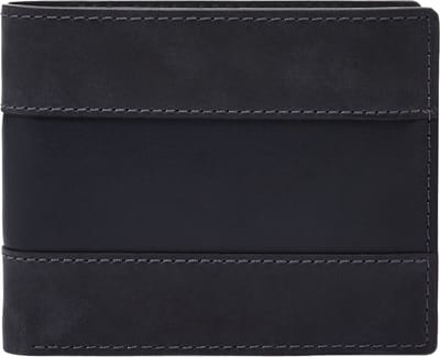 FOSSIL Kaarthoes Everett Bifold Flip ID Midnight Navy Donkerblauw