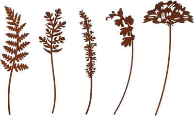 5 Stuks Metalen Sierbloemen voor Buiten, Weerbestendige Tuindecoratie