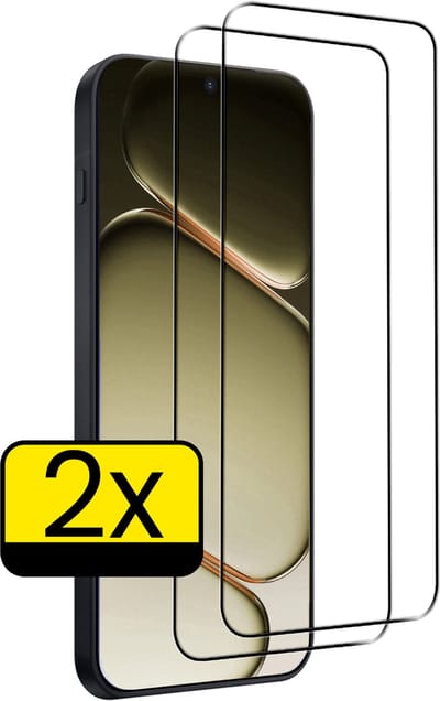 Screenprotector - Geschikt voor OnePlus Nord 6 - 2 Stuks - Full Cover - Beschermglas - Gehard Glas - Tempered Glass - Screen Protector