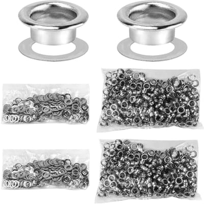 Doorvoertules Set - Oogjes Ringen - Kleding Reparatie - Duurzaam Nikkel Oppervlak - 1000 Stuks - Zilver