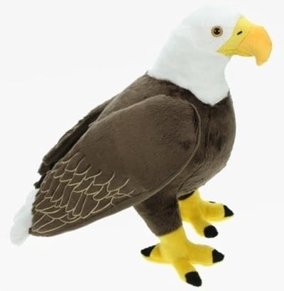 Cornelissen knuffel bruin/witte Amerikaanse zeearend - 35 cm - pluche - knuffeldier - Speelgoed voor kinderen