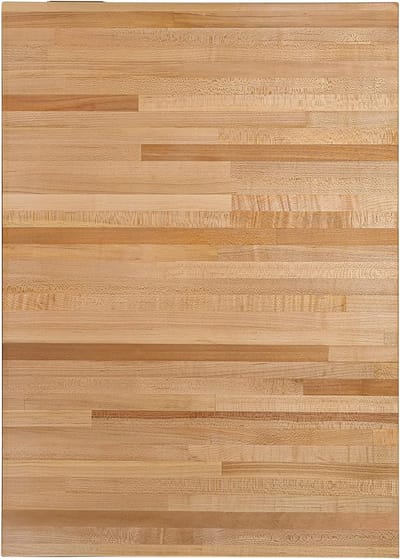 Houten Werkblad - Massief Hout - Keuken Werkblad - Voedselveilige Afwerking - 18x25 Inch - Natuurlijk