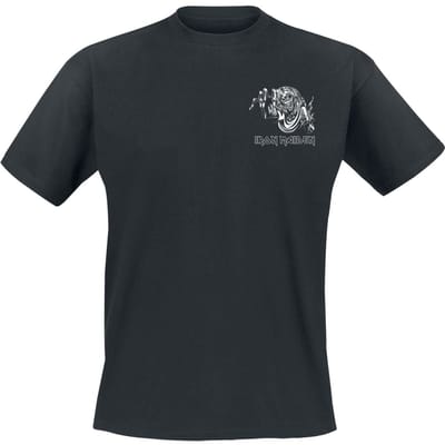 Iron Maiden T-shirt - Number Of The Beast Line Drawing Pocket Print - S tot 5XL - voor Mannen - zwart
