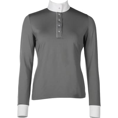 Dames wedstrijdpolo met lange mouwen HKM Emilia