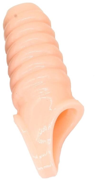 Penis sleeve | Luxe uitvoering | Opening balzak | Beige | Extra stimulatie