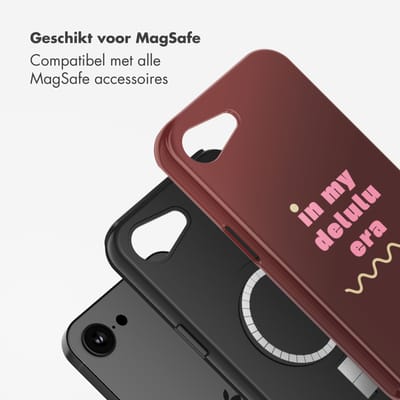 Selencia Hoesje - Geschikt voor Apple iPhone 17e / 16e - Backcover geschikt voor MagSafe - Delulu