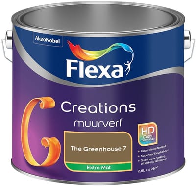 Flexa - Creations Muurverf Extra Mat - The Greenhouse 7 - Mengverf - 2,5 L