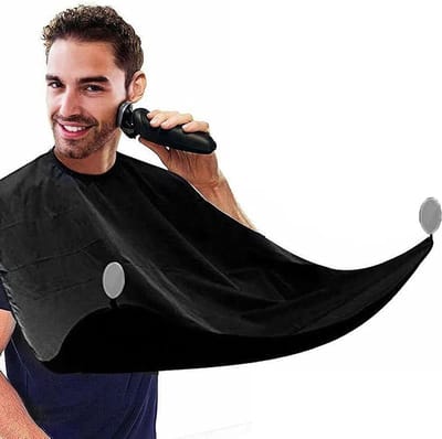Beard Bib met 2 Zuignappen - Ideaal voor Mannen, Vaders en als Cadeau voor Vrienden - Scheer Schort voor een Nettere Baardverzorging