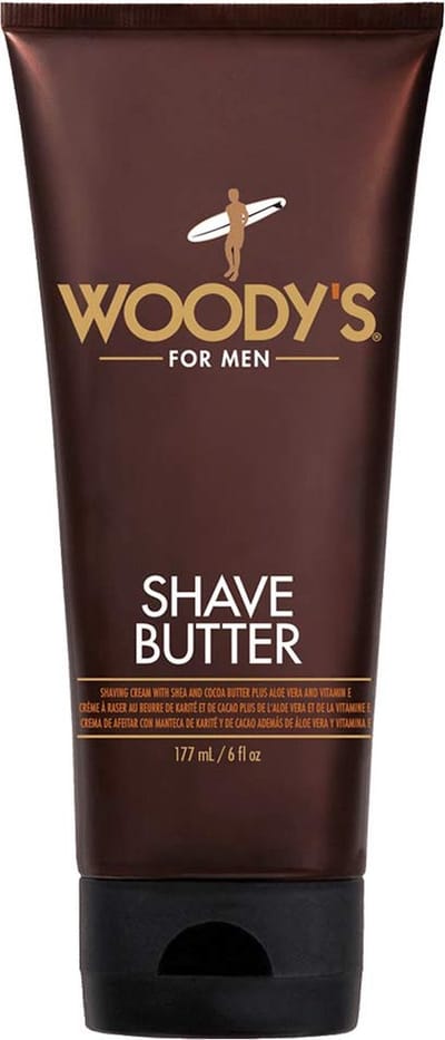 Woody's for Men Scheerboter 177 ml- Schuimloos en transparant - Klassieke muntachtige grapefruit geur