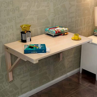 Vouw bureau - Wandbureau opklapbaar - Kleine ruimte oplossing - Stevig en stabiel - 80x50cm