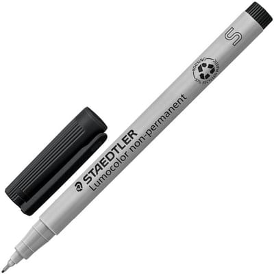 Viltstift Staedtler Lumocolor 311 non permanent S zwart