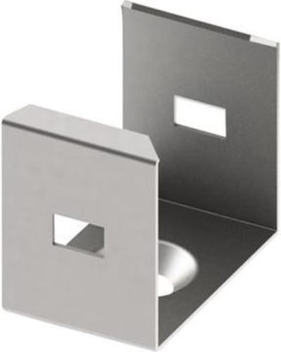 LEDsON montagebeugel voor aluminiumprofile voor ledstrip slimline 15 mm - verenstaal - zilver