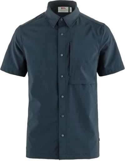 Fjallraven High Coast Pack Shirt SS - Outdoorblouse - Heren - Blauw - Maat M