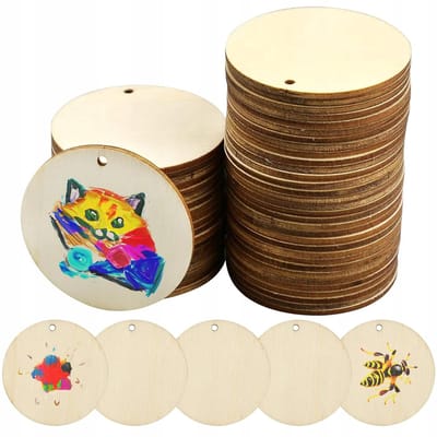 SMX Design - Decoratieve Schijf - 8cm - Multiplex - Met Gat