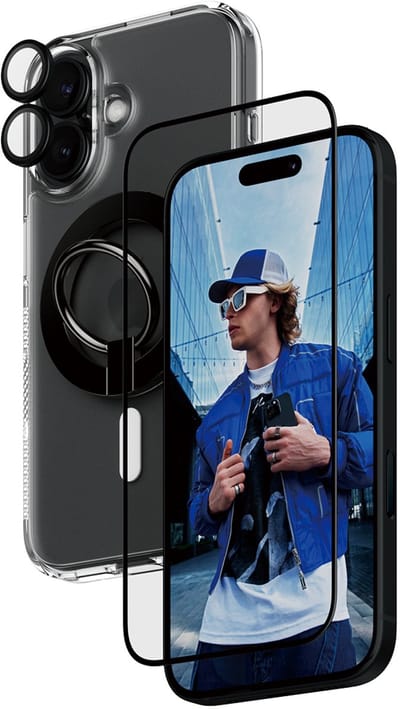 PanzerGlass ® 4-in-1 Protection Bundle iPhone 16 Doorzichtige schermbeschermer Apple 1 stuk(s)