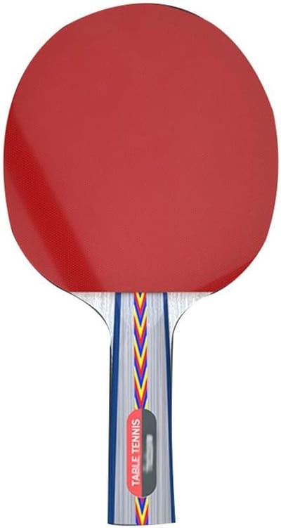 Tafeltennisbatjes Set - Pingpong Rackets - Recreatief Spelen - Hoge Elasticiteit Spons - 3 Ballen - Rood
