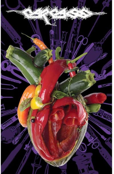 Carcass - Torn Arteries Textiel Poster - Multicolours