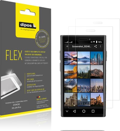 dipos – 2x Beschermfolie geschikt voor ZOKOE XS-24-Pro | 3D Full Cover Screenprotector | 100% Passend