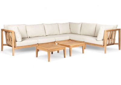 Belito Daan XL Loungeset | Teakhout | 320x245 cm | Nr. 11 incl. Vierkante Tafel