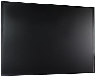 IVOL Krijtbord zwart met zwart frame - 90x120 cm - Magnetisch - Magneetbord - Memobord