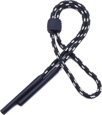 Fako Bijoux® - Universeel Verstelbaar Brillenkoord - Sport Brilband - Zonnebril Touwtjes - Nylon & Rubber - Zwart/Wit