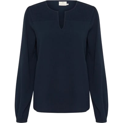 Blouse met lange mouwen Regular fit Midnight Marine