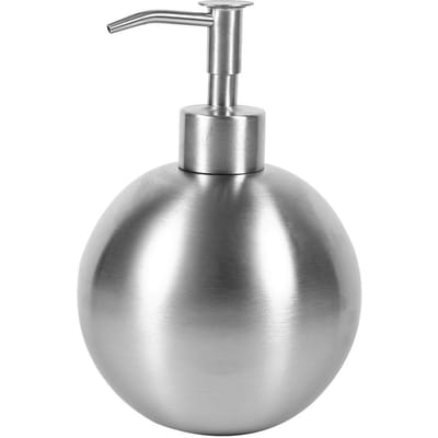 1 stuks 304 Roestvrij Staal Bolvormige Badkamer Shampoo Douche Vloeibare Pomp Dispenser Fles 500ml