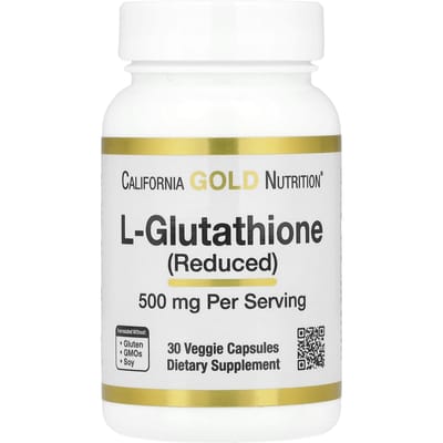 L-Glutathion (Gereduceerd), 500Mg, 30 Plantaardige Capsules