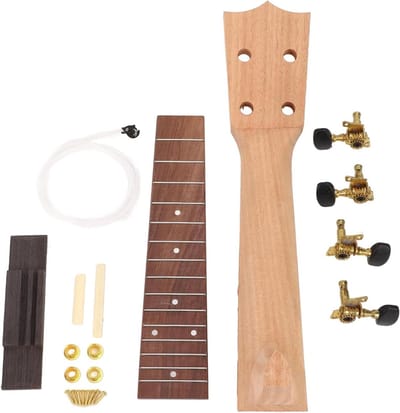 Ukelele Kit - Muziek Instrument - Zelf Maken - Gepersonaliseerd Muziekinstrument - 21 inch - Hout