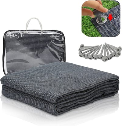 Ademend Voortenttapijt 250x250 cm - Camping- en Outdoor Grondzeil met Haringen en Draagtas