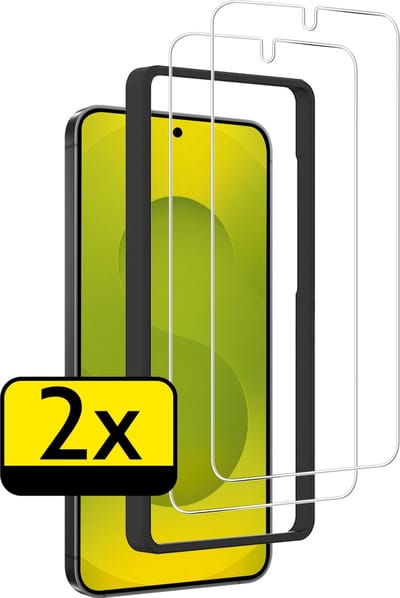 Screenprotector - Geschikt voor Samsung Galaxy S25 - 2 Stuks - Met Installatie Frame - Beschermglas - Gehard Glas - Tempered Glass - Screen Protector