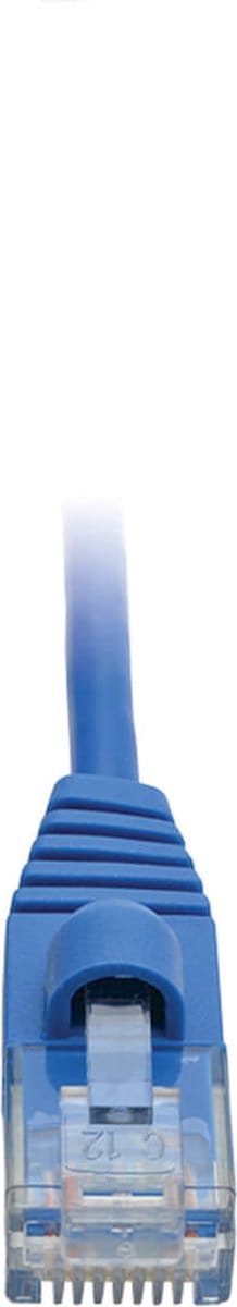 Tripp-Lite N261-S02-BL Cat6a Gigabit Snagless Molded Slim UTP Network Patch Cable (RJ45 M/M), Blue, 2 ft. TrippLite