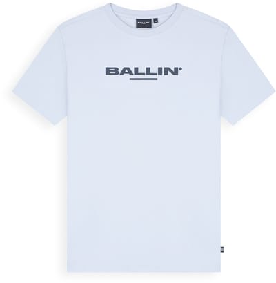 Ballin Amsterdam - Jongens Regular fit T-shirts Crewneck SS - Light Blue - Maat 8
