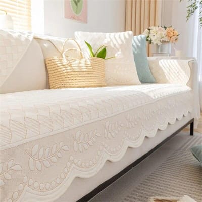 INS Bankkussen Mat Woonkamer Katoen Jacquard L-Vorm Bankhanddoek Bankhoes Huisdieren Kinderen Bankkussenhoes Huisbescherming 70x70cm 1pc A