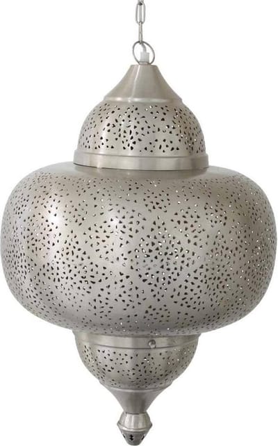 Safaary - Oosterse Hanglamp Nikkel Goud Asija Ø 42 x 63cm