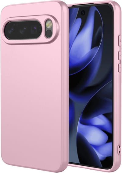 MobyDefend Hoesje - Geschikt voor Google Pixel 10 / Google Pixel 10 Pro - Matte Siliconen Backcover - Licht Roze