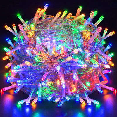Rosnek 20M 200LED Multicolor LED Lichtsnoer - Kerstverlichting met Timer & Geheugenfunctie - 8 Verlichtingsmodi, IP44 - Voor Tuin, Feesten en Buiten