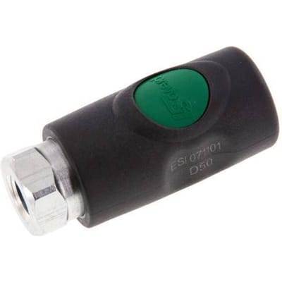 Composiet materiaal DN 7.4 Safety Luchtkoppeling Snelkoppeling met Drukknop G 1/4 inch Binnendraad - CLS7-F-C-SEP-014