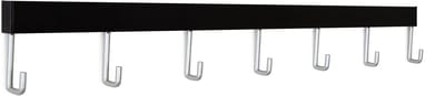 STAS Wandrek / Kapstok – 60cm - Zwart - universeel ophangrek en kapstok voor jas, tas en accessoires
