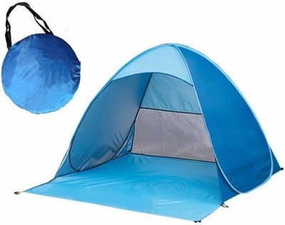 Livano Strandparaplu - Extra Sterke Parasol - Winddicht Paraplu - Strand - Outdoor - UV Bescherming - Blauw