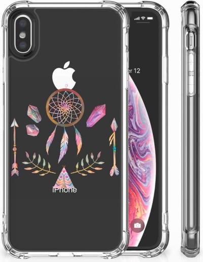 TPU Case Anti-Shock voor Apple iPhone X | Xs Stevig Bumper Hoesje Boho Dreamcatcher