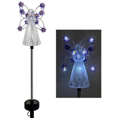 1 stuks Solar Angel Garden Lights Outdoor Waterdichte Fairy Light Creatieve gazonverlichting voor tuin, tuin, landschapsdecoratie